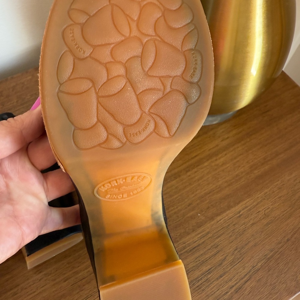 New Kork-Ease Stasia Black Leather p
Platform Sandal - Picture 7 of 9